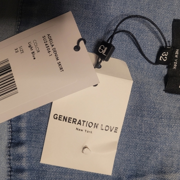 GENERATION LOVE Adella Denim Skirt. Size 32 (~US 12) NWT - Picture 12 of 12